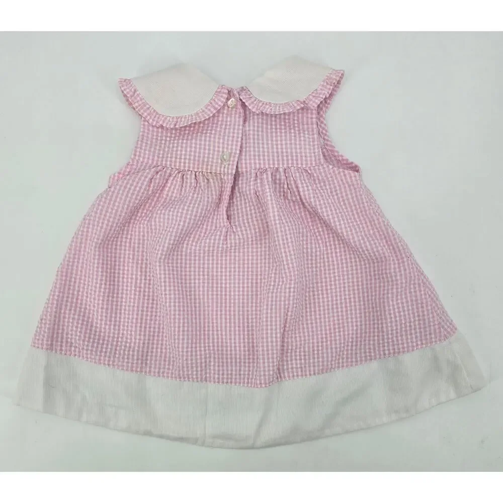 Vintage‎ Cottagecore Fairycore Tutti Frutti Pink Gingham Dress Bloomers Set